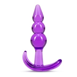 B yours - Triple Bead Anal Plug, Purple