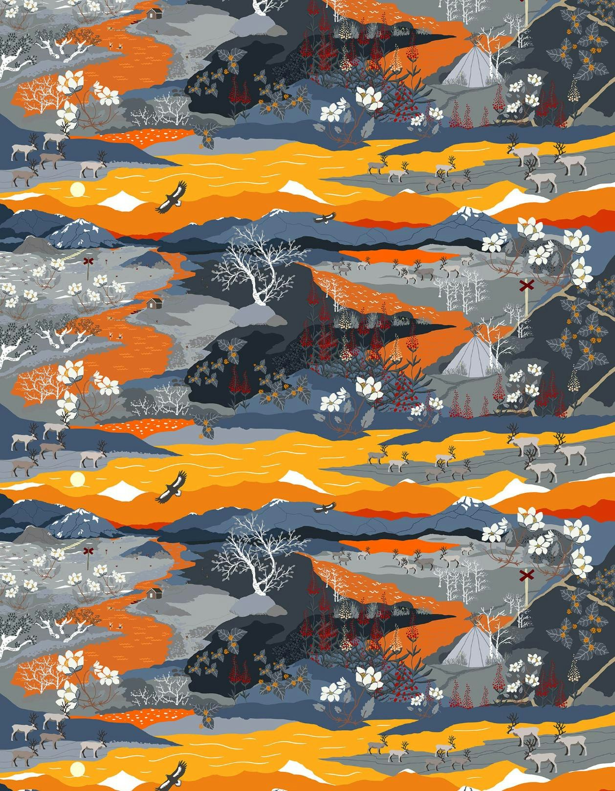 Fjällvandring- orange