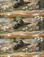 Fjällvandring -Grön/beige