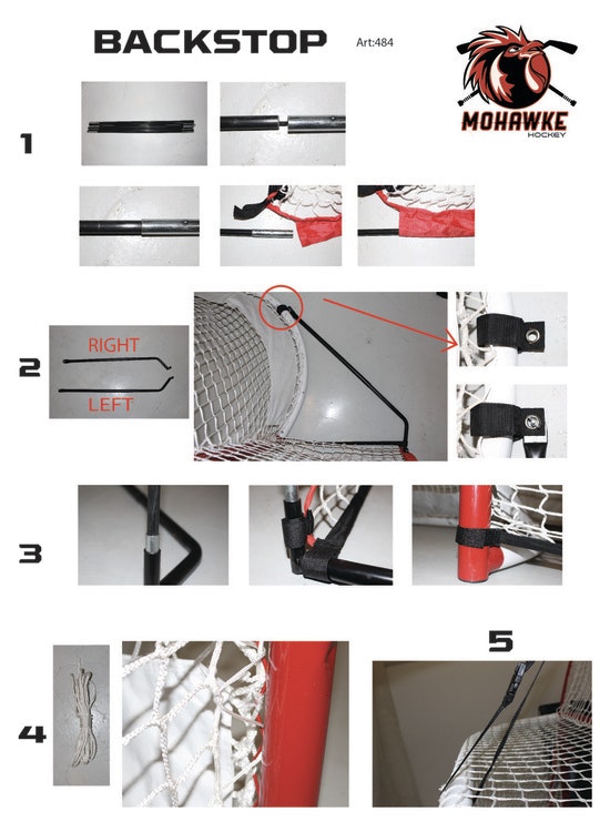 backstop hockey installation