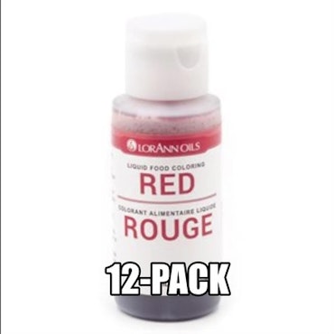 Rød Konditorfarge Eske med 12 flaske à 29,5ml