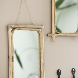 Spegel med kanter av bambu L
