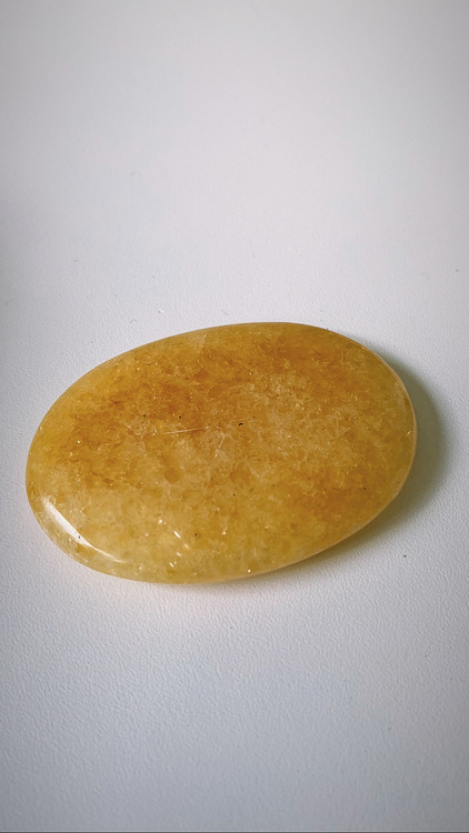 Orange kalcit, no worry stone (L)