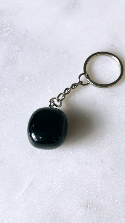 Svart Obsidian, nyckelring