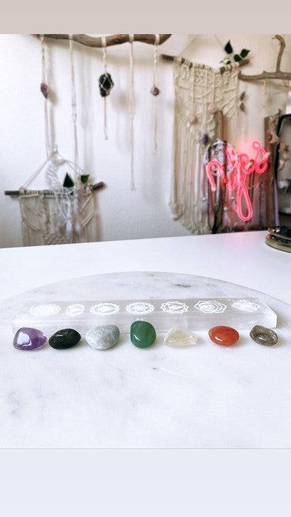 Chakra-kit med laddningsplatta