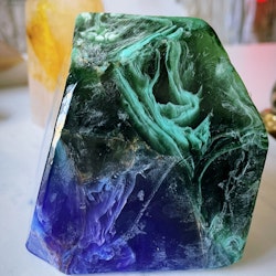 Kristalltvål - Azurit malakit