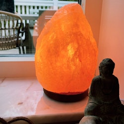 Orange saltsten, lampa