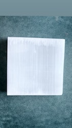 Selenit, kvadrat laddningsplatta (8 cm)
