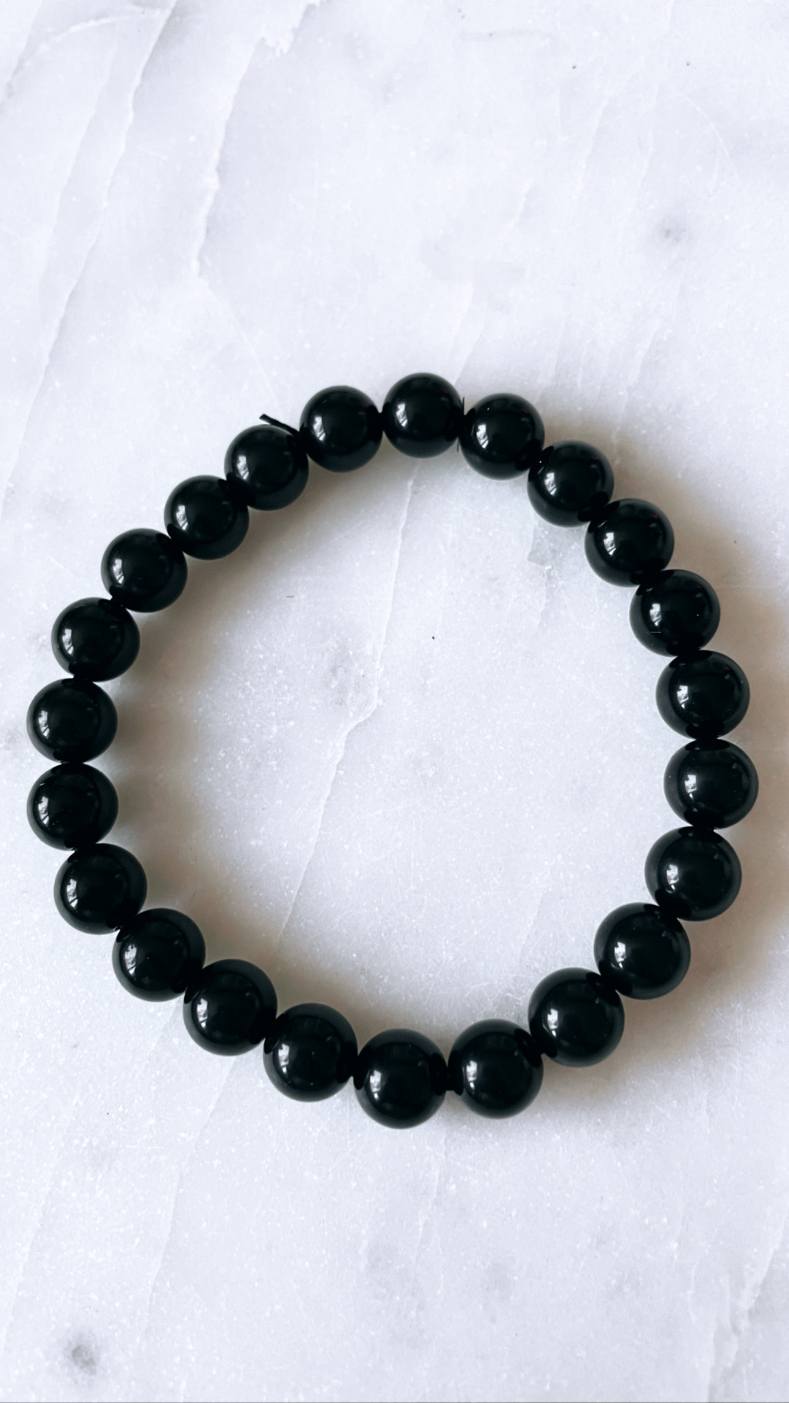Obsidian Svart, armband