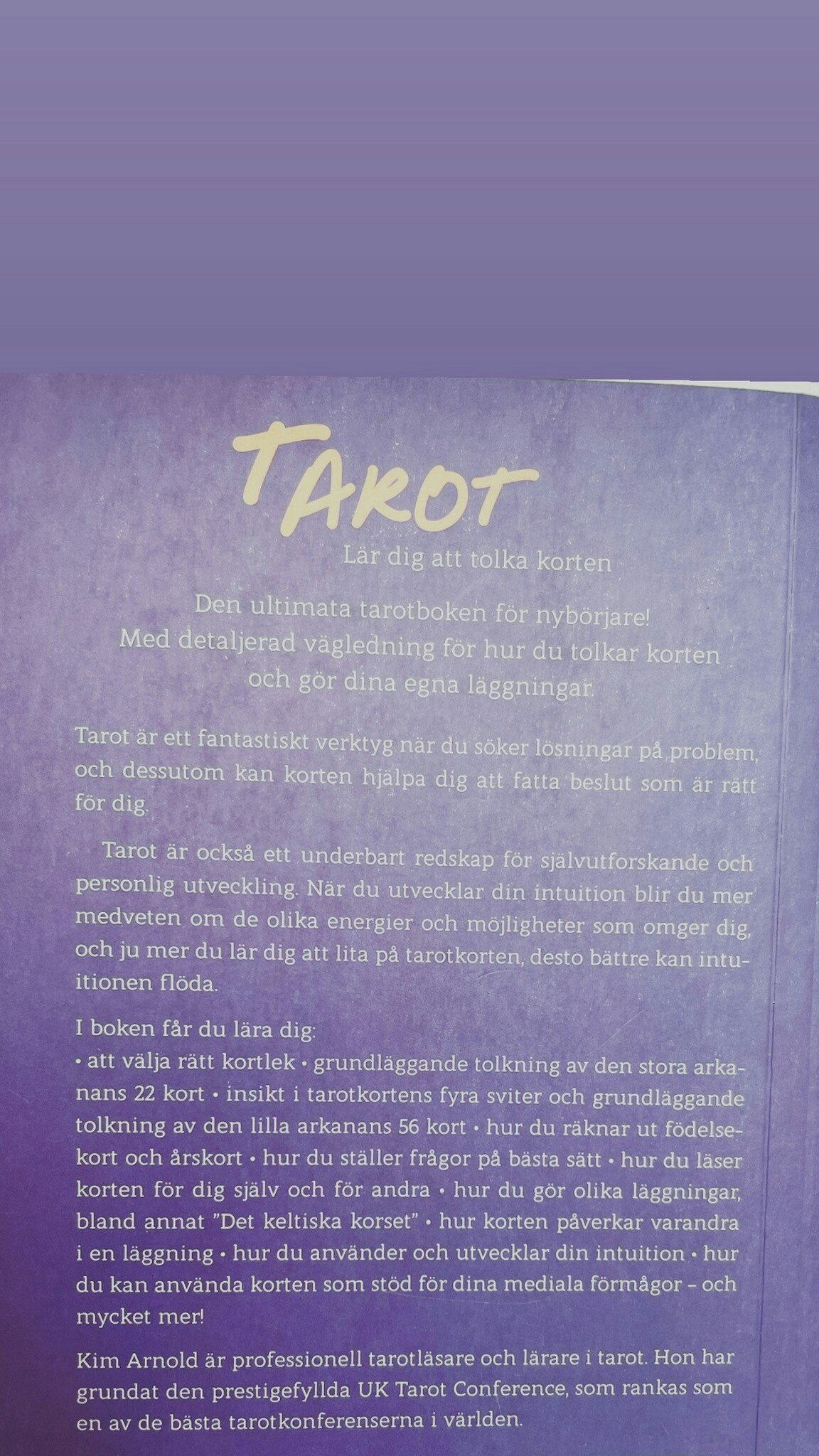 Tarot -lär dig tolka korten