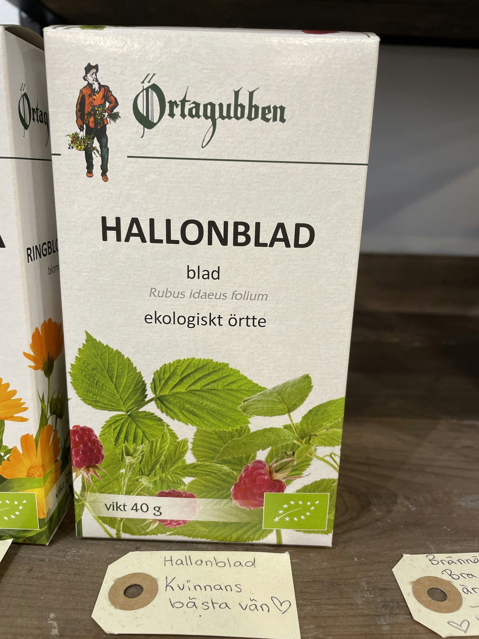 Örtagubben te, Hallonblad 40 gr