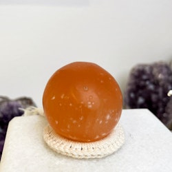 Orange/Peach Selenit klot 3,5 cm