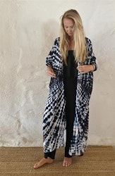 Kimono blå/brun, batik