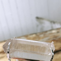 Lemurian Quartz, justerbart armband i silver (C)
