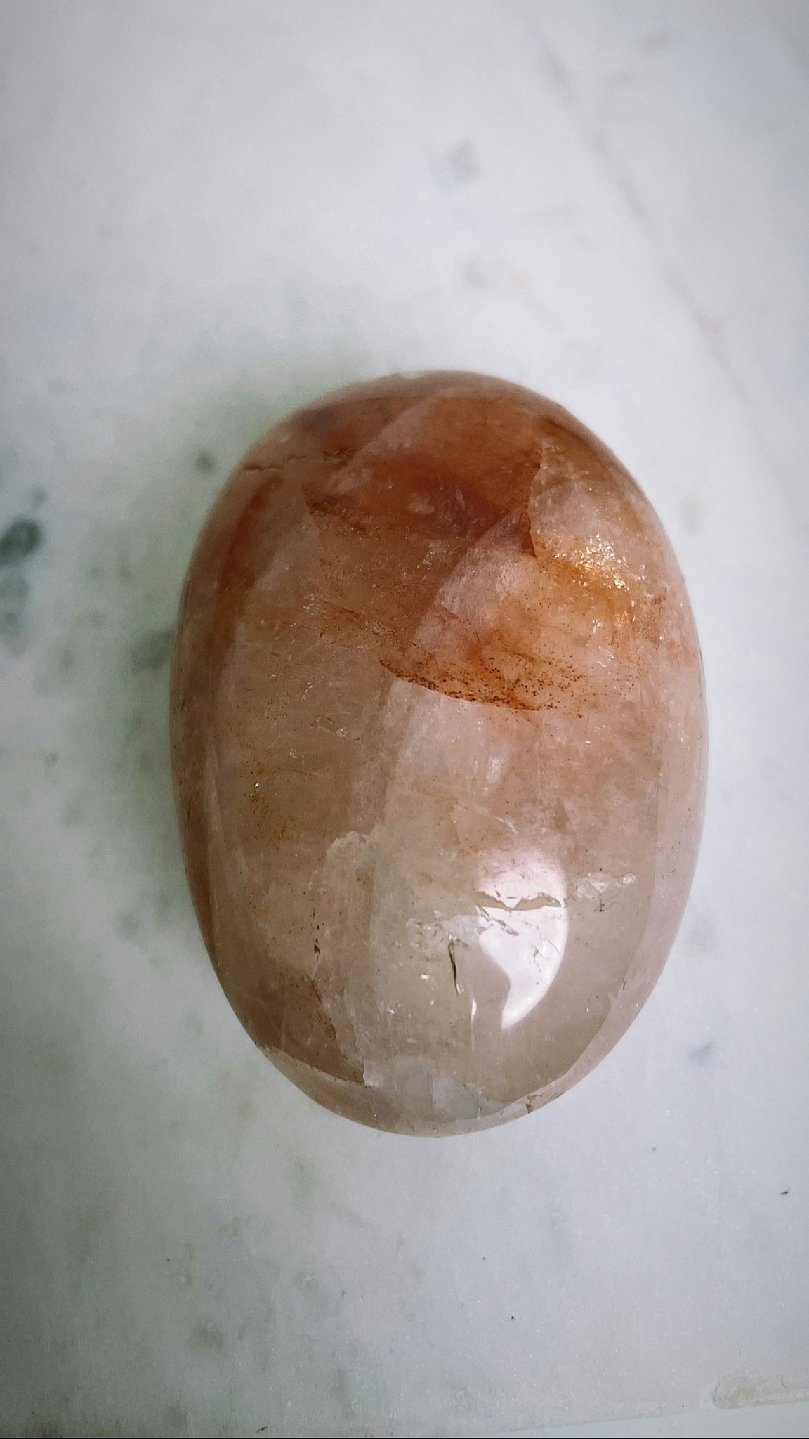 Fire quartz /Hematoid quartz, palmstone (R)