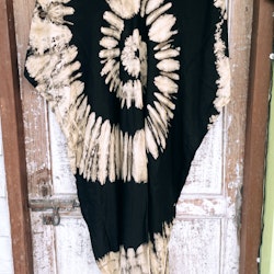 Tunika/klänning, svart/beige batik (A)