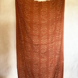 Sarong/sjal med månfaser, Terracotta