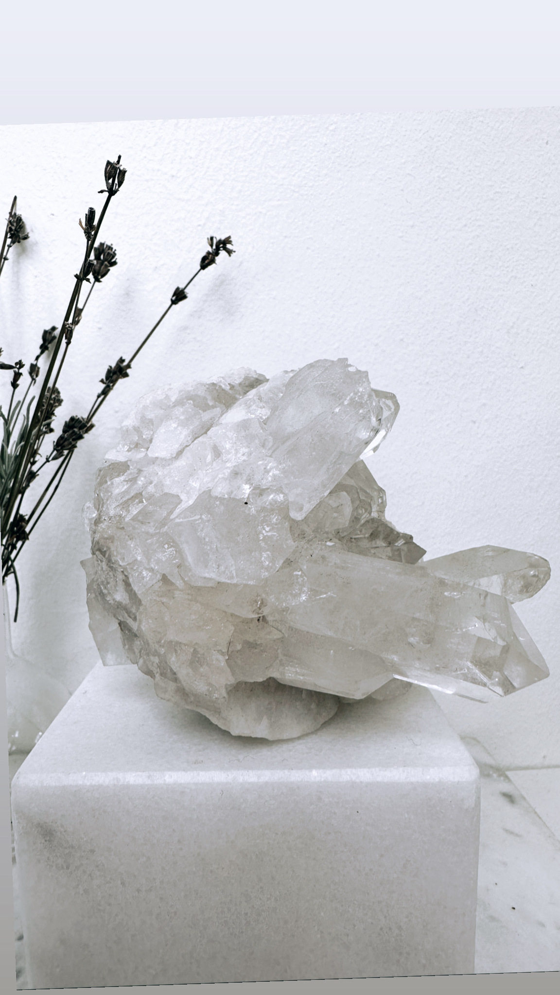 Bergkristall, kluster (B)