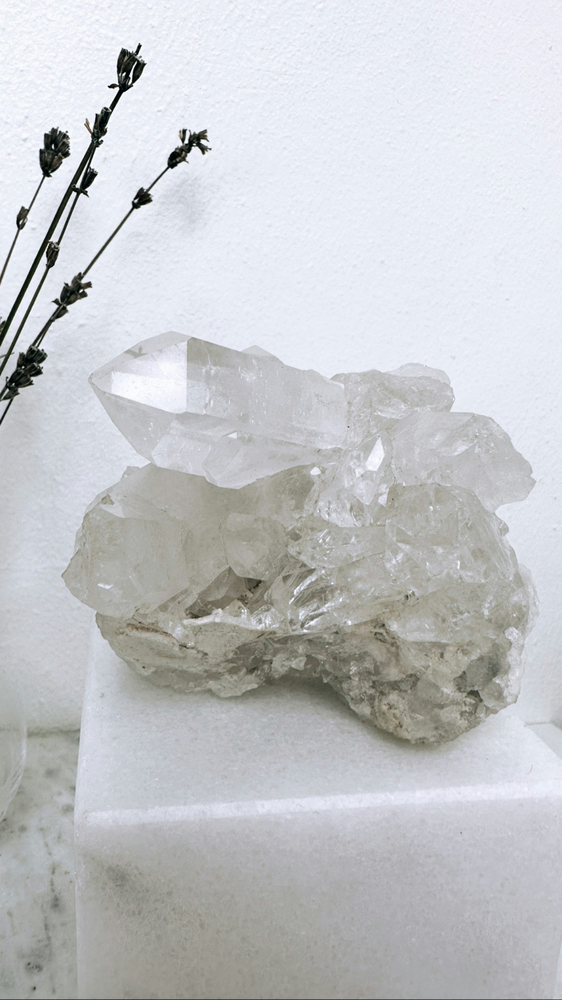 Bergkristall, kluster (B)