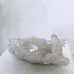 Bergkristall med aura, kluster