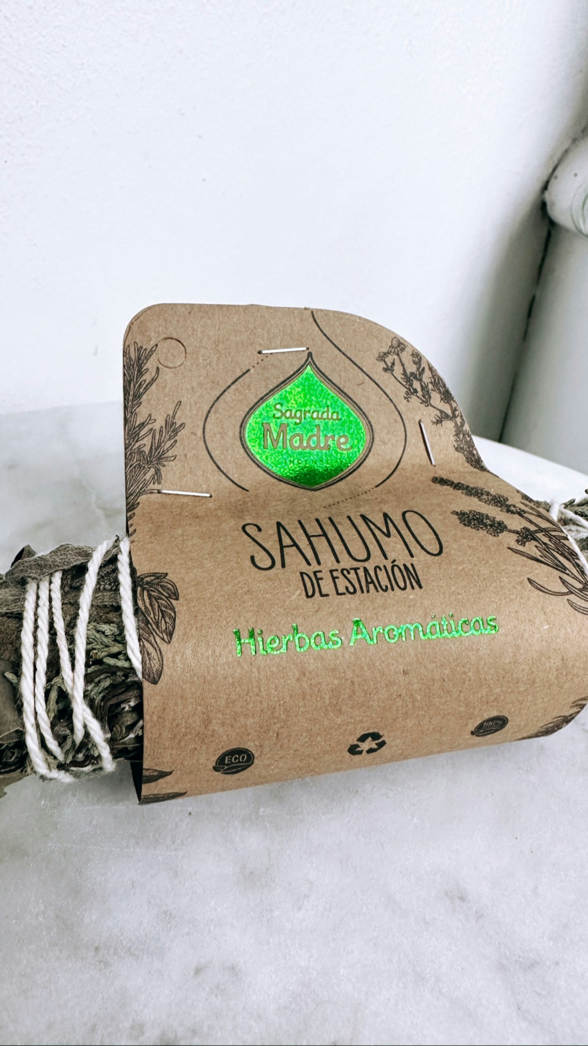 Seasonal Herbal Sahumo Smudge Stick, Sagrada Madre