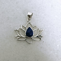 Lapis Lazuli, lotushänge silver 925