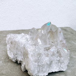 Bergkristall med aura, kluster L
