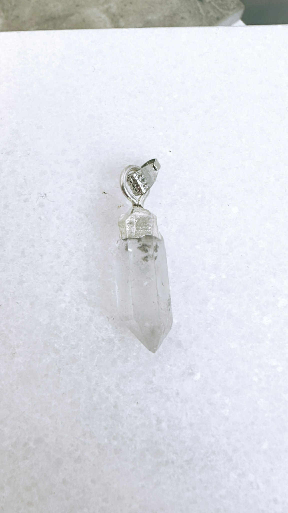 Herkimer diamant, hänge