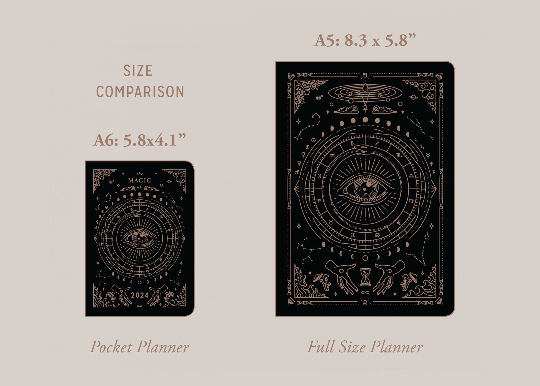 Magic of I Astrological Planner 2024, Sage pocket size.
