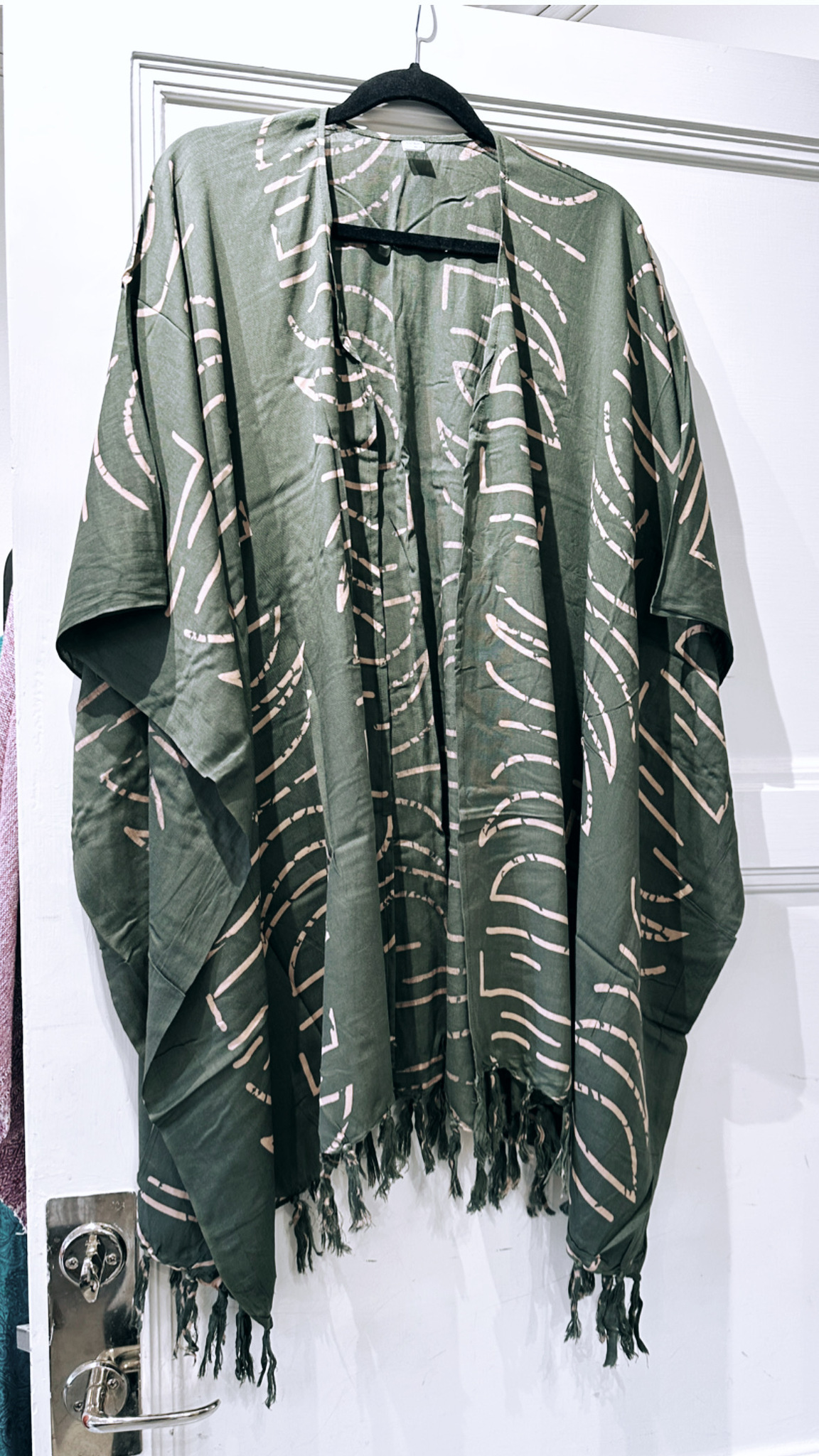 Kort Kimono med månfaser, Sage