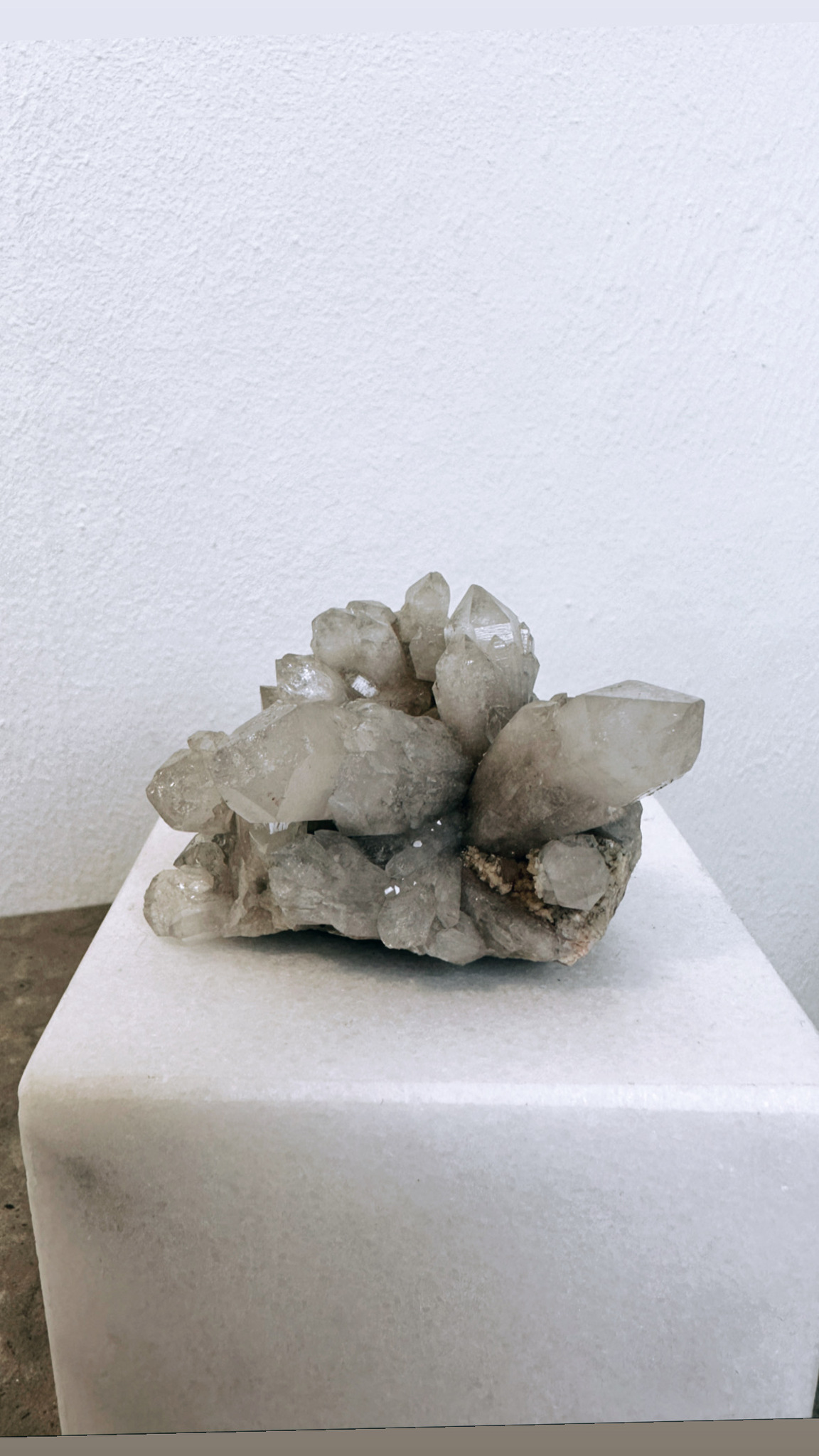 Bergkristall, kluster från Riksgränsen