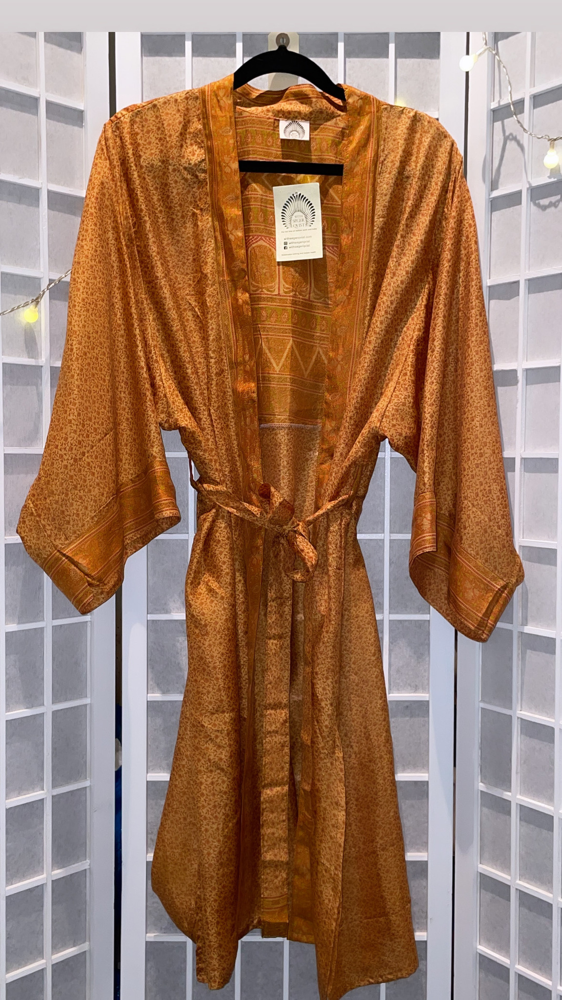 Kimono från With Segerqvist, rostfärgad