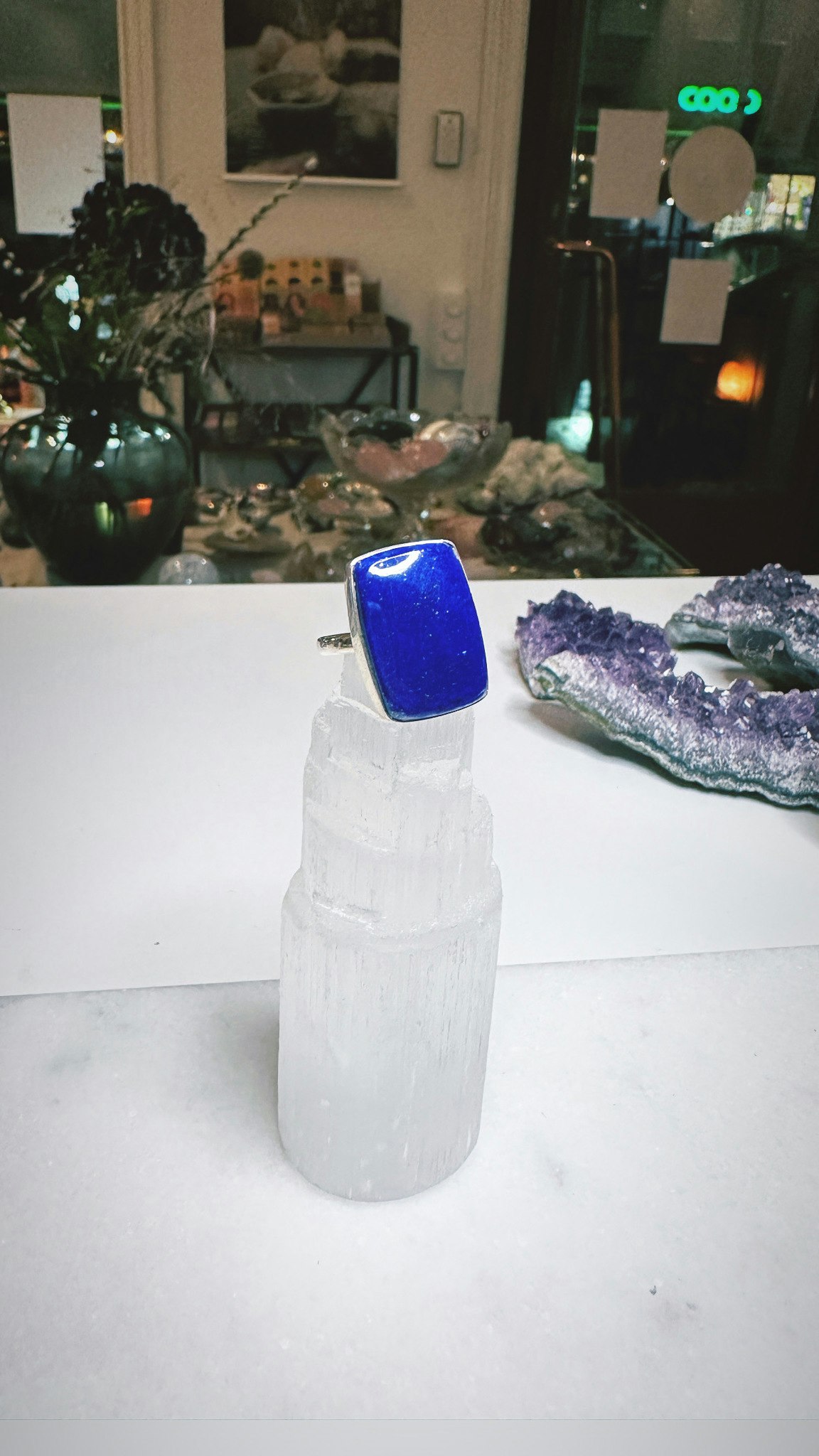 Lapis Lazuli, ring sterlingsilver 925 (X7)