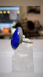 Lapis Lazuli, ring sterlingsilver 925 (X8)