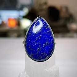 Lapis Lazuli, ring sterlingsilver 925 (X8)