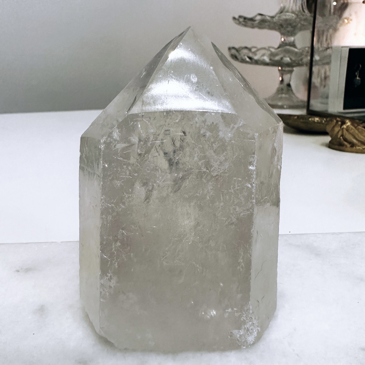 Bergkristall med aura, torn (G)