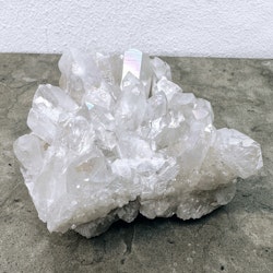 Bergkristall med aura, kluster (A)