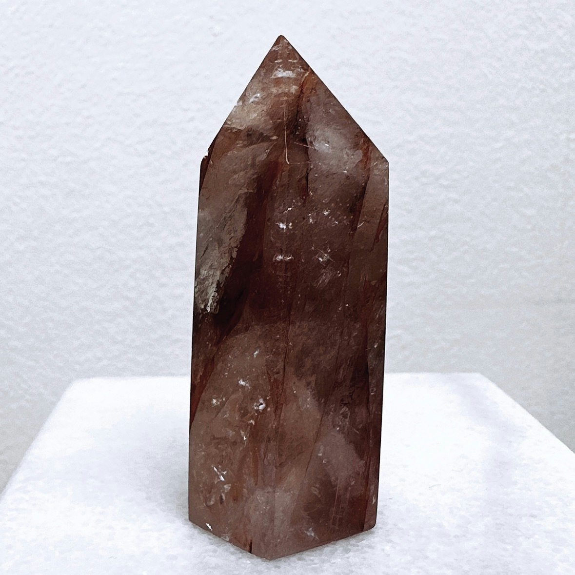 Fire quartz/Hematoid quartz, torn (B)