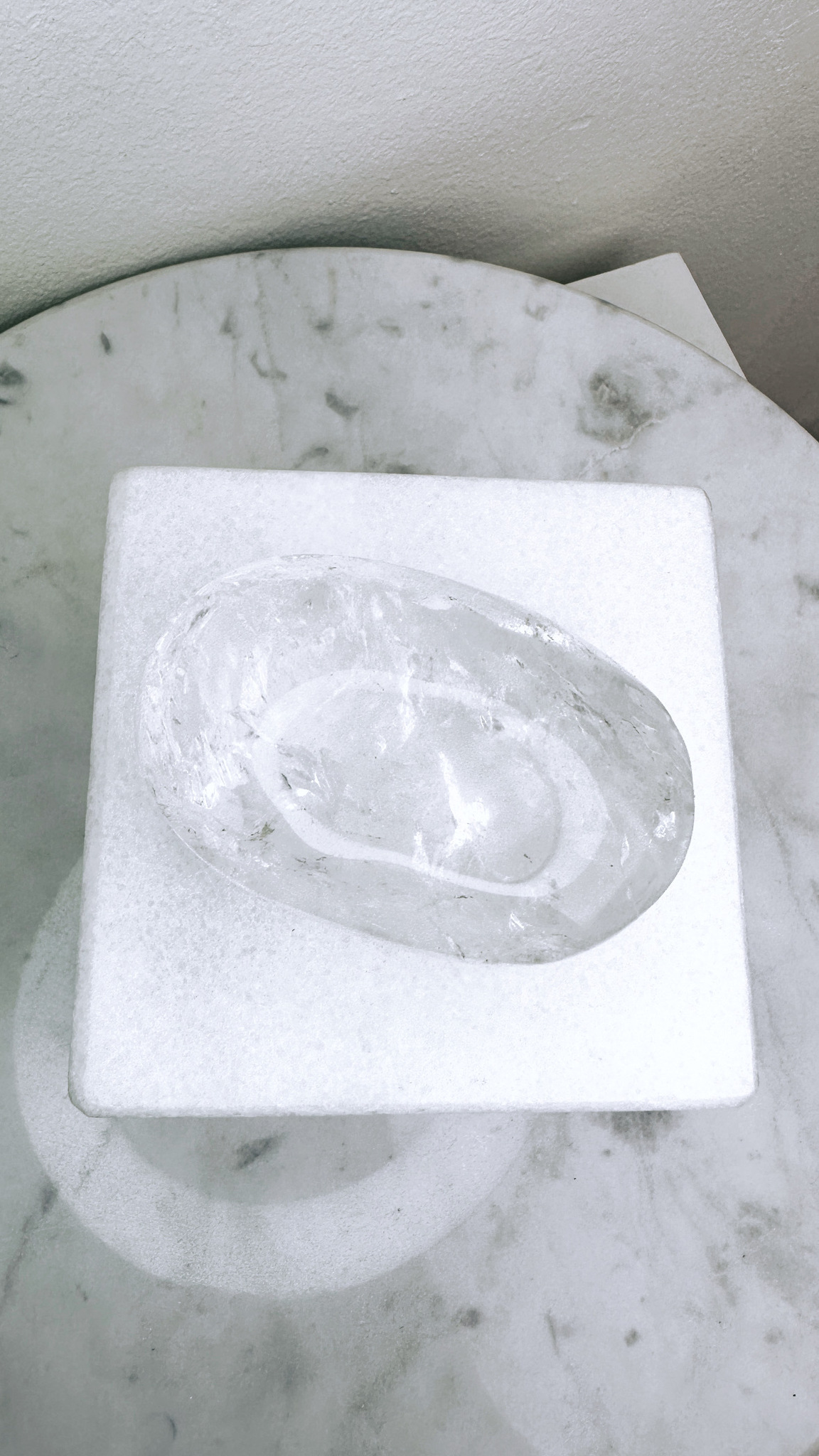 Bergkristall, palmstone (A)
