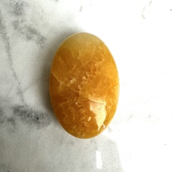 Orange Kalcit, palmstone (C)