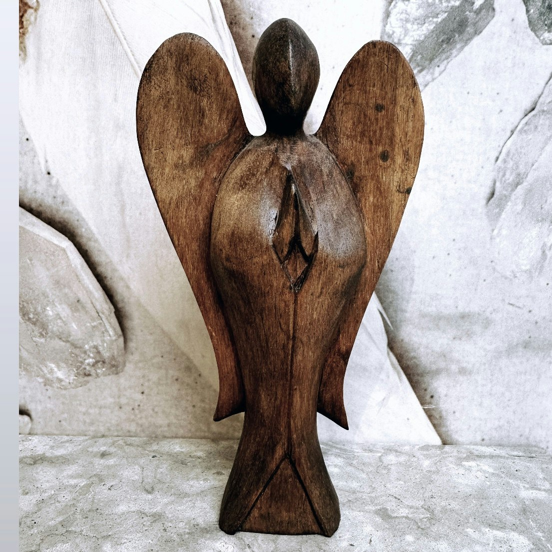 Ängel i trä, 19 cm