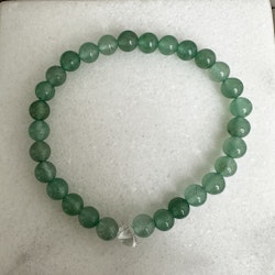 Grön Aventurin med Bergkristall, armband