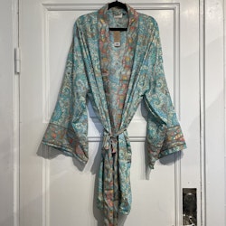 Kimono från Malkaa, blå / grå