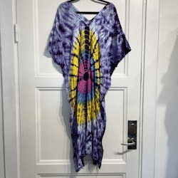 Tunika/klänning, lila/rosa/blå/gul
