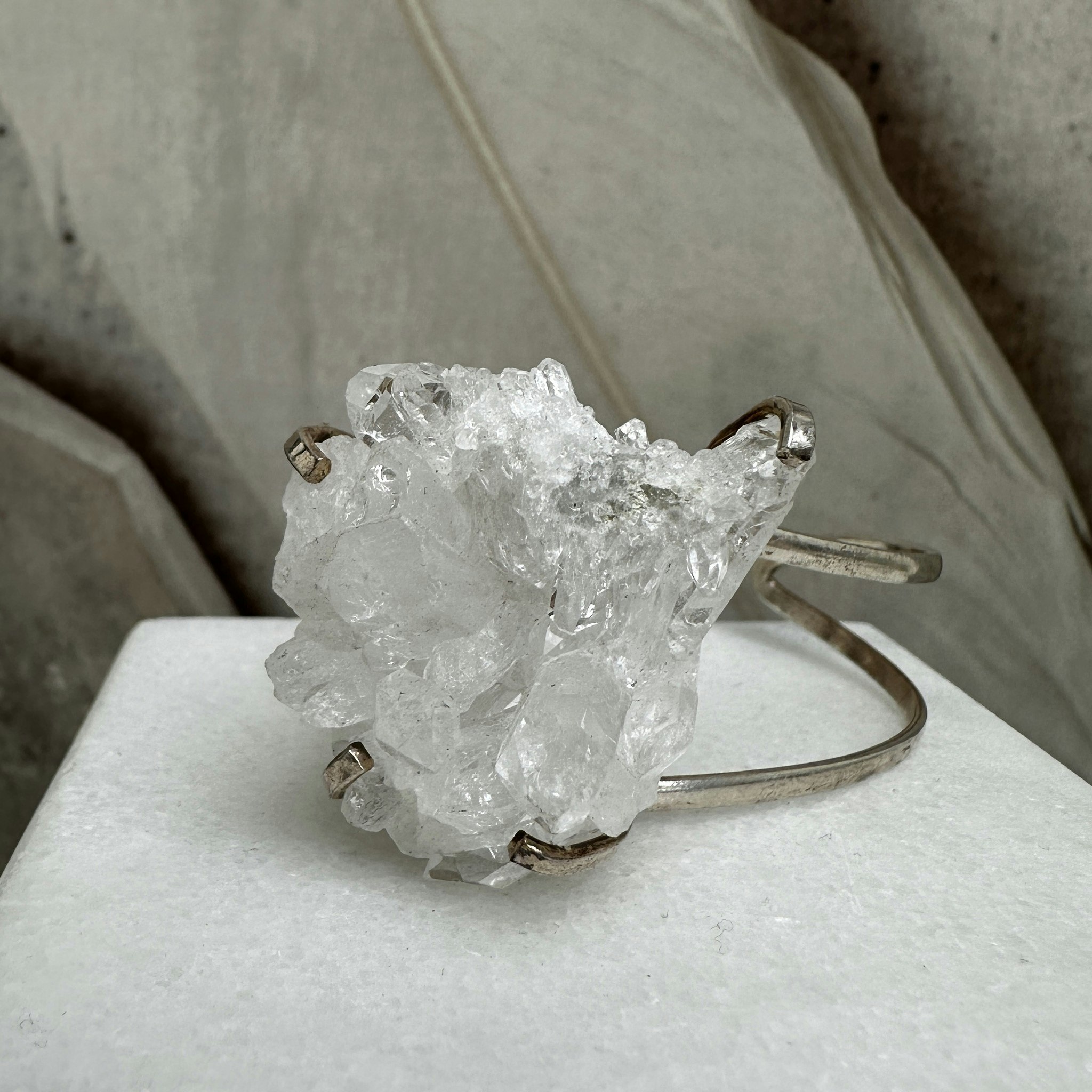 Bergkristallkluster, armband (A)