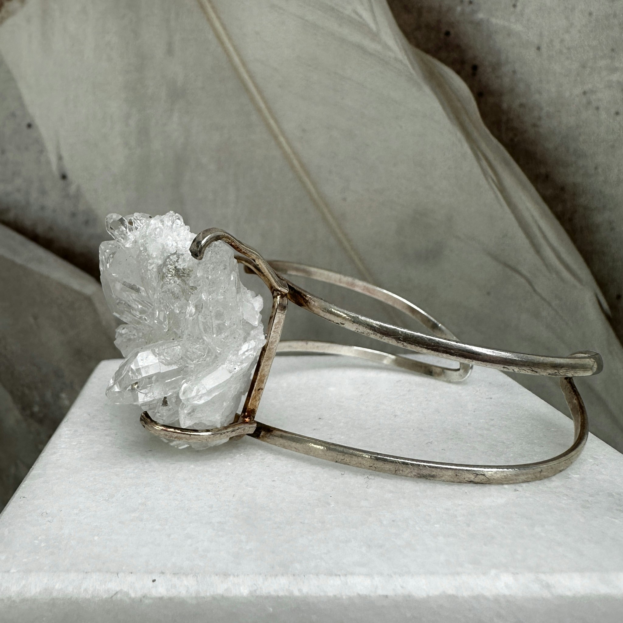 Bergkristallkluster, armband (A)