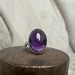 Ametist, ring, 925 sterlingsilver (F)