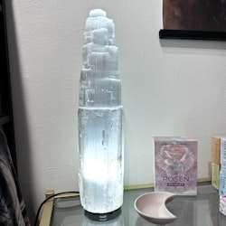 Selenit, lampa 40 cm