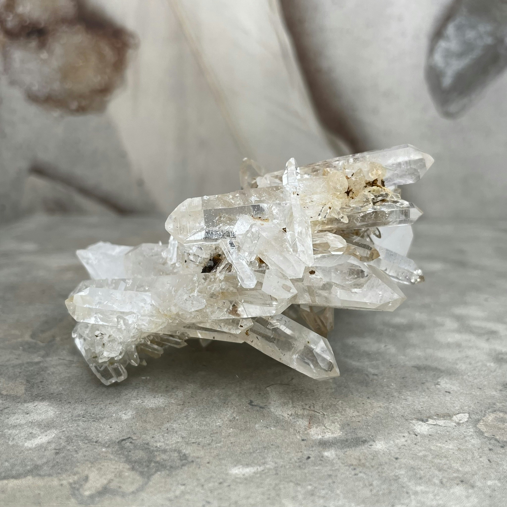Colombian quartz, kluster