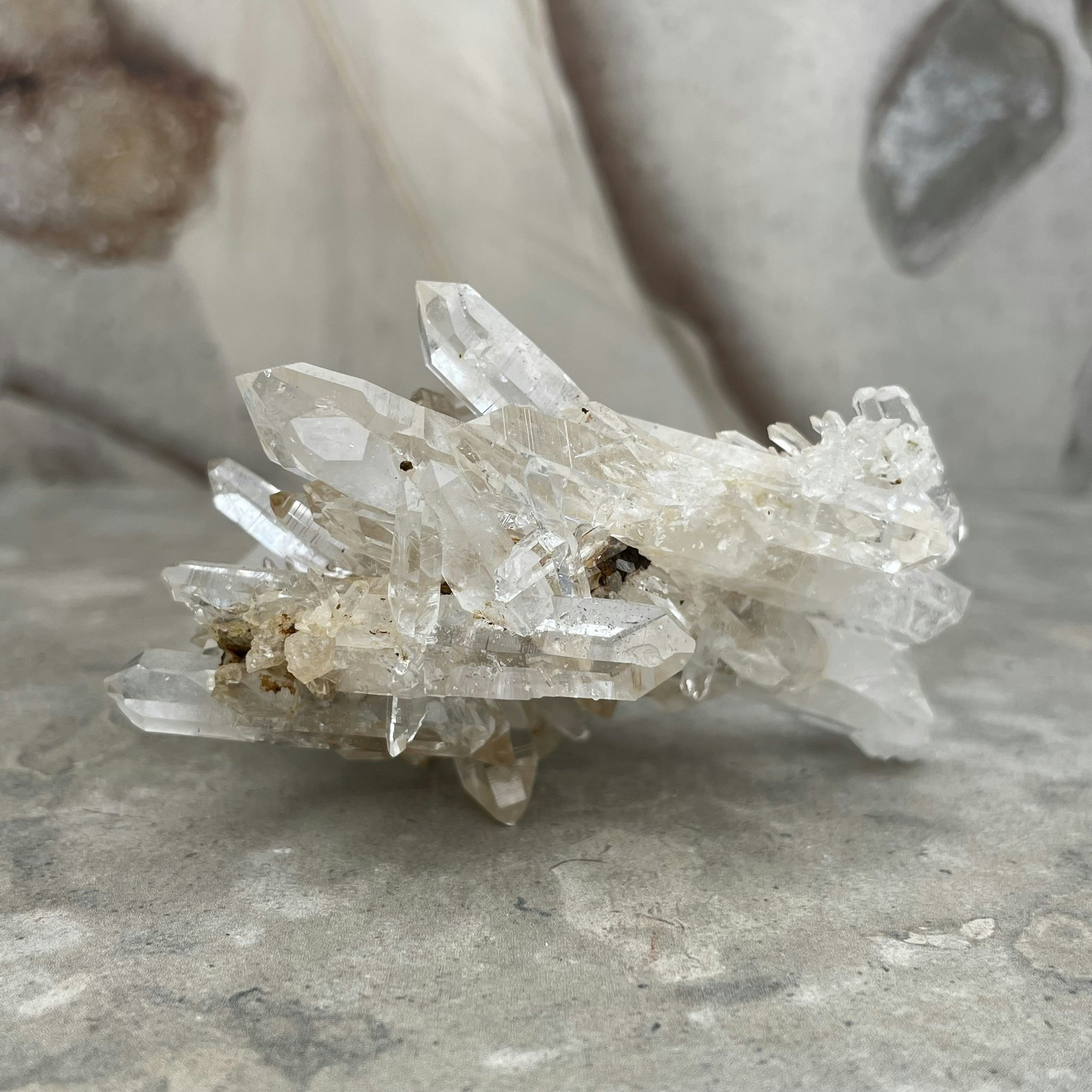 Colombian quartz, kluster